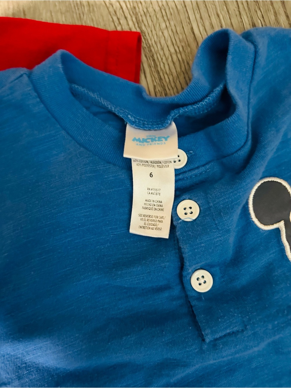2 Mickey Mouse Boys Shirts 6/7 Disney and Mickey and Friends - Picture 3 of 3